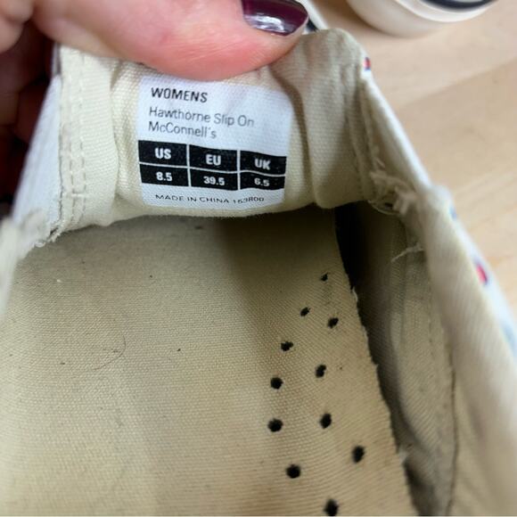 Seavees McConnells Fine Ice Cream Hawthorne Slip On Sneakers 8.5 - Picture 7 of 9